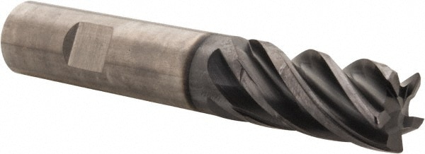 Kennametal 4046391 Corner Radius End Mill: 0.5512" Dia, 1.0236" LOC, 0.0295" Radius, 5 Flutes, Solid Carbide Image