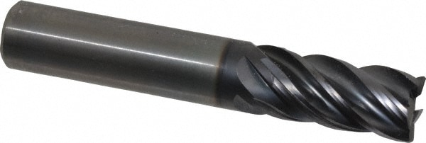 Kennametal 4046389 Corner Radius End Mill: 0.5512" Dia, 1.0236" LOC, 0.0295" Radius, 5 Flutes, Solid Carbide Image