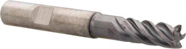 Kennametal 4046376 Corner Radius End Mill: 0.2756" Dia, 0.6299" LOC, 0.0157" Radius, 5 Flutes, Solid Carbide Image