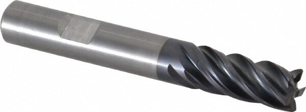 Kennametal 4046385 Corner Radius End Mill: 0.3937" Dia, 0.8661" LOC, 0.0197" Radius, 5 Flutes, Solid Carbide Image