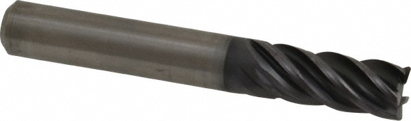 Kennametal 4046383 Corner Radius End Mill: 0.3937" Dia, 0.8661" LOC, 0.0197" Radius, 5 Flutes, Solid Carbide Image