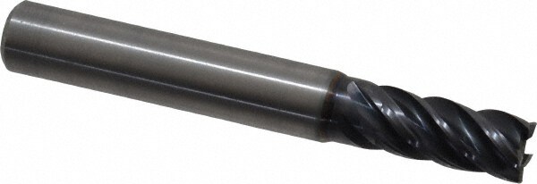 Kennametal 4046380 Corner Radius End Mill: 0.3543" Dia, 0.748" LOC, 0.0197" Radius, 5 Flutes, Solid Carbide Image