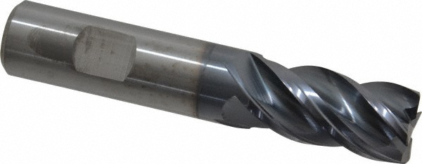 Kennametal 4067276 Corner Radius End Mill: 3/4" Dia, 1-1/2" LOC, 0.03" Radius, 4 Flutes, Solid Carbide Image