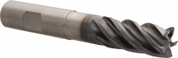 Kennametal 4048745 Corner Radius End Mill: 5/8" Dia, 1-1/4" LOC, 0.03" Radius, 5 Flutes, Solid Carbide Image