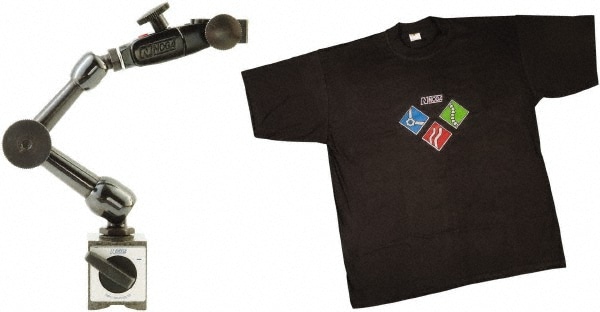 Indicator Positioner & Holder: 70 lb Pull, Fine Adjustment, Includes Base & T-Shirt