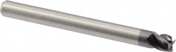 M.A. Ford. 17718700A Square End Mill: 3/16 Dia, 3/16 LOC, 3/16 Shank Dia, 2 OAL, 4 Flutes, Solid Carbide 