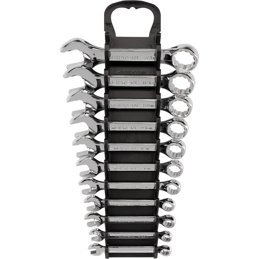 Tekton - Combination Wrench Set: 11 Pc, 1/4 in - 3/4 in Wrench, Inch ...