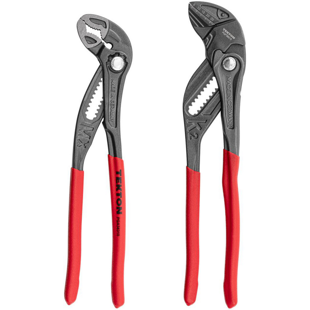 Tekton Plier Sets: Plier Type Included: Push Button Adjustable, Pliers Wrench; Container Type: None | Part #PLR90001