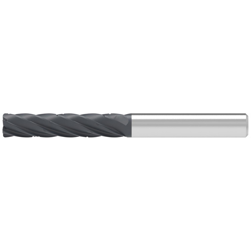 Ceratizit Corner Radius End Mill 1200 mm Dia 4900 mm LOC 150 mm Corner Radius 5 Flute Solid Carbide  10200 mm OAL 35  36 deg Helix