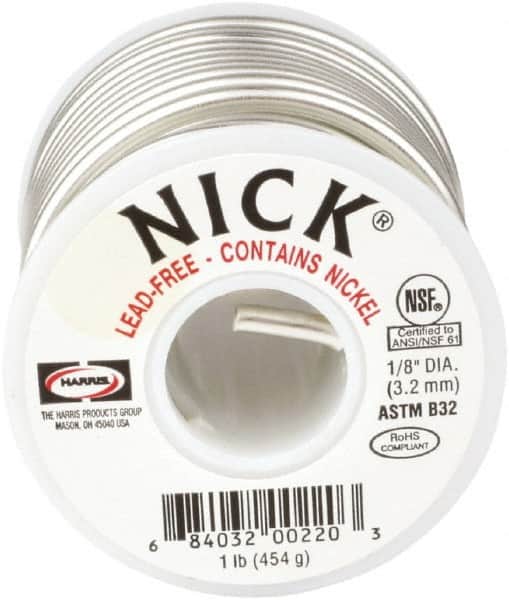 Lincoln Electric NICK61POP Lead-Free Solder: 
