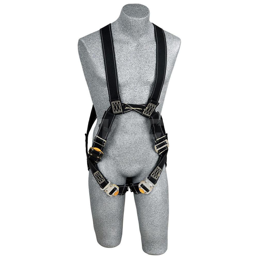 Fall Protection Harnesses: 310 Lb, Arc Flash Style, Size Medium, For Retrieval & Rescue, Nomex & Kevlar, Back & Front