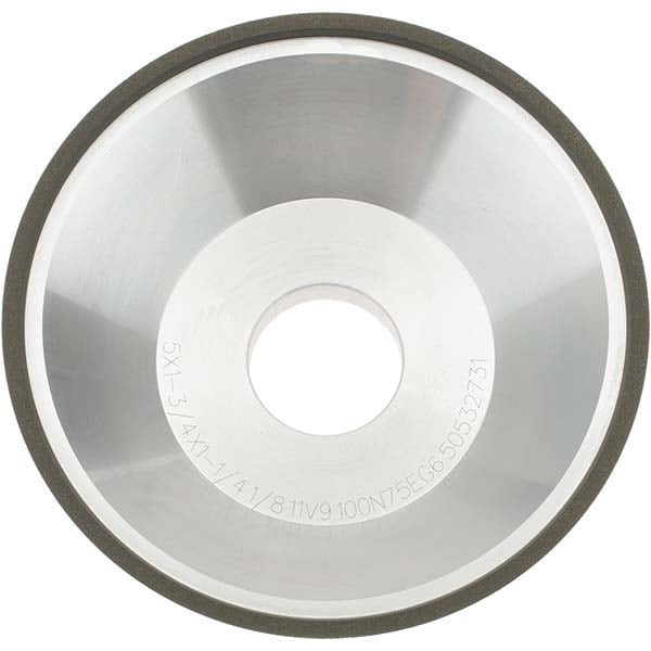 Tru-Maxx RESIN-98 Tool & Cutting Grinding Wheel: 5" Dia, 100 Grit, Type 11 Image