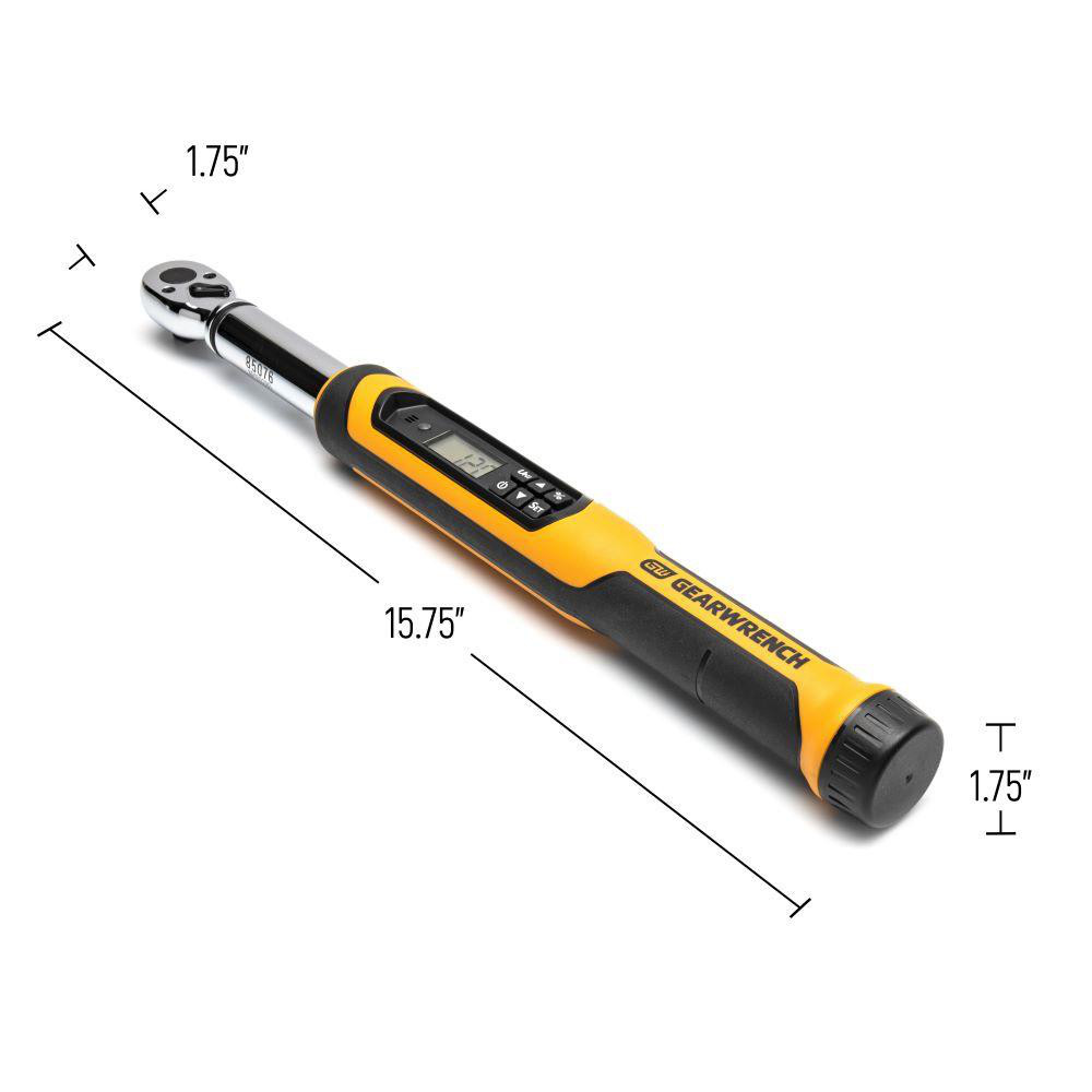 GEARWRENCH Torque Wrench Square Drive, Foot Pound Inch Pound, Kilogram, Force Centimeter
