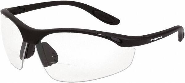 Magnifying Safety Glasses: +2, Clear Lenses, Anti-Fog & Scratch Resistant, ANSI Z87.1