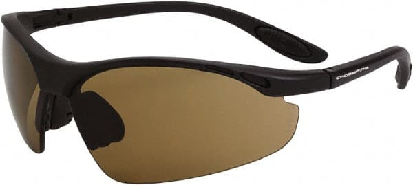 Crossfire Brown Safety Glasses Scratch-Resistant