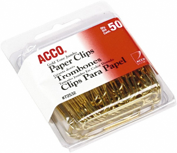 ACCO Pack of (50), 13/4" Wide Paper Fasteners MSC Direct