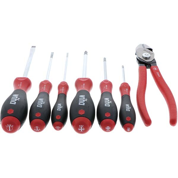 Wiha - 7 Piece Cutting Plier Set - 44339232 - MSC Industrial Supply