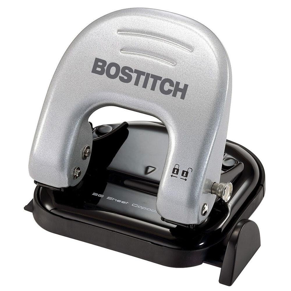 Paper Punches; Type: 20 Sheet Manual Two Hole Punch ; Features: Non-slip base for stability during use ; Sheet Capacity: 20; 20