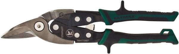 Stanley FMHT73557 Aviation Snips: 10" OAL, 1-5/16" LOC, Hardened Steel Blades 