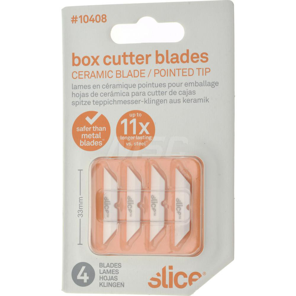 Knife Blades; Blade Type: Pointed; Replacement; Safety; Double Edge; Straight Cut ; Blade Material: Zirconium Oxide ; Blade Point Type: Sharp ; Blade Edge Type: Straight ; Blade Length (mm): 33.27 ; Blade Length (Decimal Inch): 1.3100