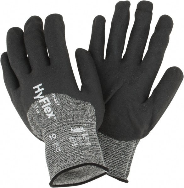 Ansell 11-537-10 Cut, Puncture & Abrasive-Resistant Gloves: Size XL, ANSI Cut A2, ANSI Puncture 4, Silicone-Free Nitrile, Synthetic 