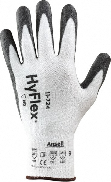 Series 11-724 Puncture-Resistant Gloves: Size X-Small, ANSI Cut N/A, Polyurethane, Series 11-724
