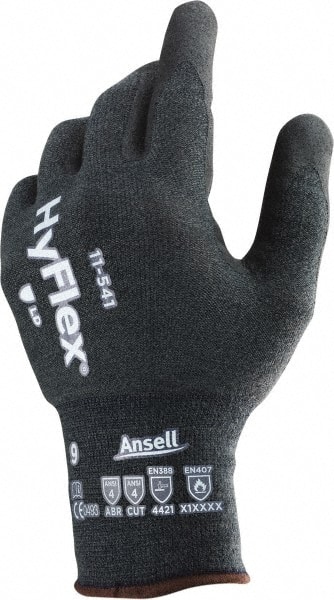 Ansell 11-541-7 Cut & Abrasion-Resistant Gloves: Size S, ANSI Cut A4, Silicone-Free Nitrile, Synthetic 