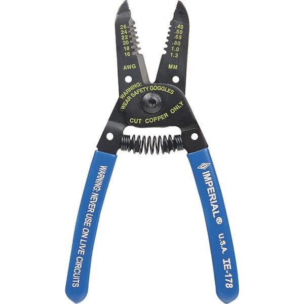 Imperial IE-178 Wire Stripper: 16 AWG to 26 AWG Max Capacity 