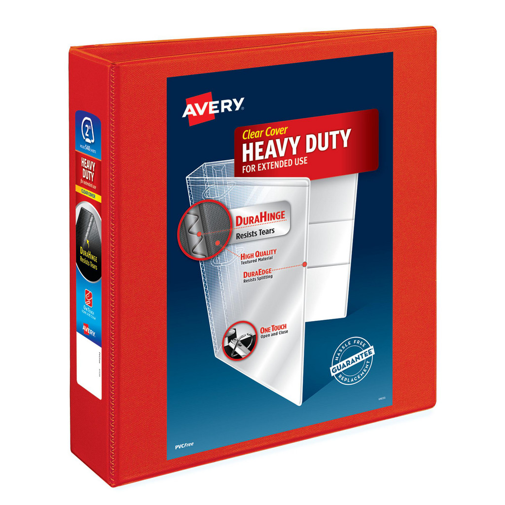 AVERY View Binder: Red - Polypropylene, Red | 6-Pack | Part #79225