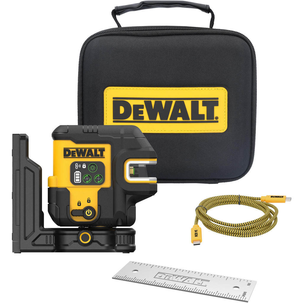 DeWALT Laser Levels: Level Type: Cross Line; Laser Class: Class II; Laser Projection Orientation: Vertical, Horizontal; Plumb Type: Up & Down