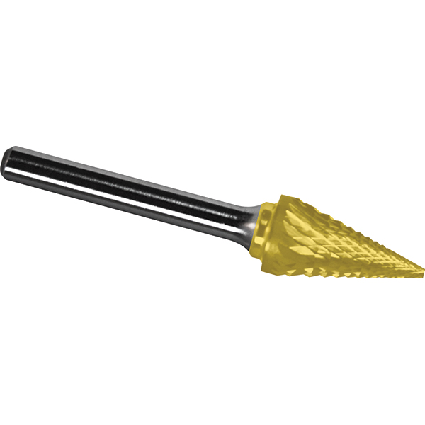 Made in USA - Abrasive Bur: SM-3MMDM-2, 6.00 mm Cut Dia, Pointed 
