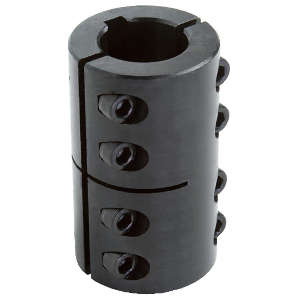 Climax Metal Products 2MISCC-08-08-KW 8mm Inside x 24mm Outside Diam, Two Piece Rigid Coupling with Keyway 