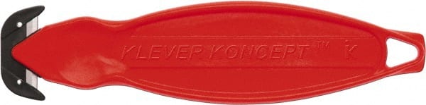 Klever X-Change 6-1/2 inch, Safety Box Cutter, Kcj-xc-r, Red
