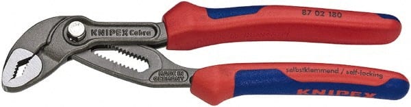 Tongue & Groove Plier: 1-1/2" Cutting Capacity, V-Jaw