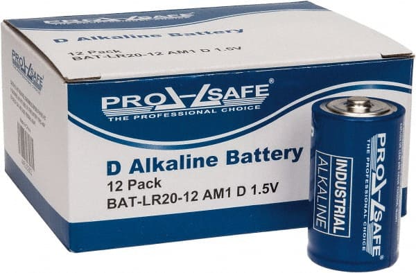 PRO-SAFE - Pack of 12 Size D, Alkaline, Standard Batteries