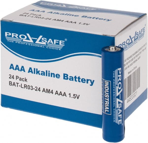 Pack of 24 Size AAA, Alkaline, Standard Batteries