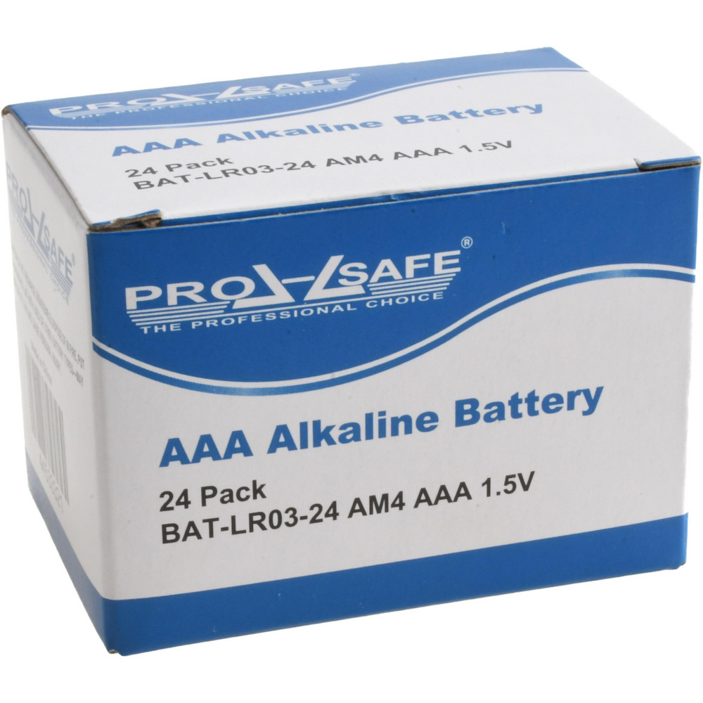 PRO-SAFE - Pack of 24 Size AAA, Alkaline, Standard Batteries