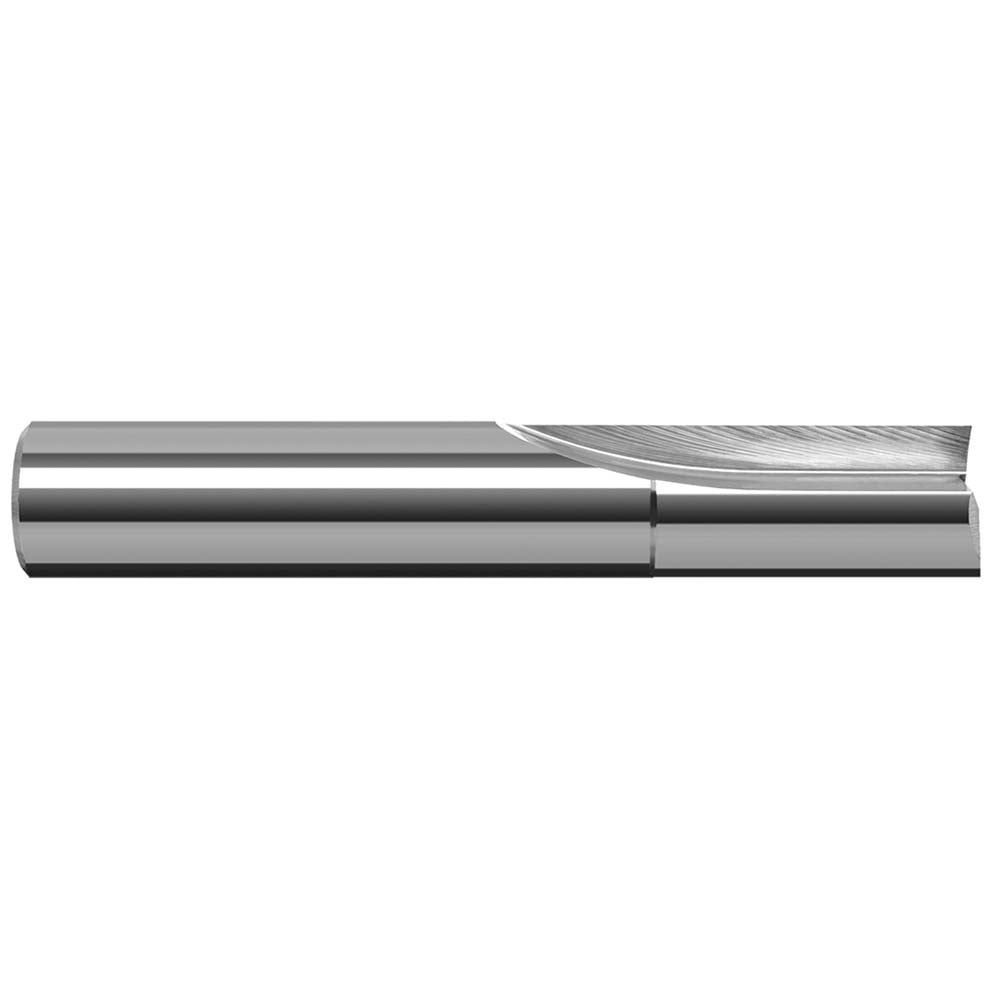 Square End Mill:  0.5000" Dia, 1" LOC, 0.5" Shank Dia, 3" OAL, 2 Flutes, Solid Carbide