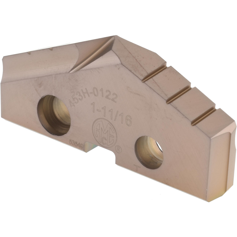 Spade Drill Insert: 1-11/16" Dia, Seat Size 3, Cobalt, 132 deg Point