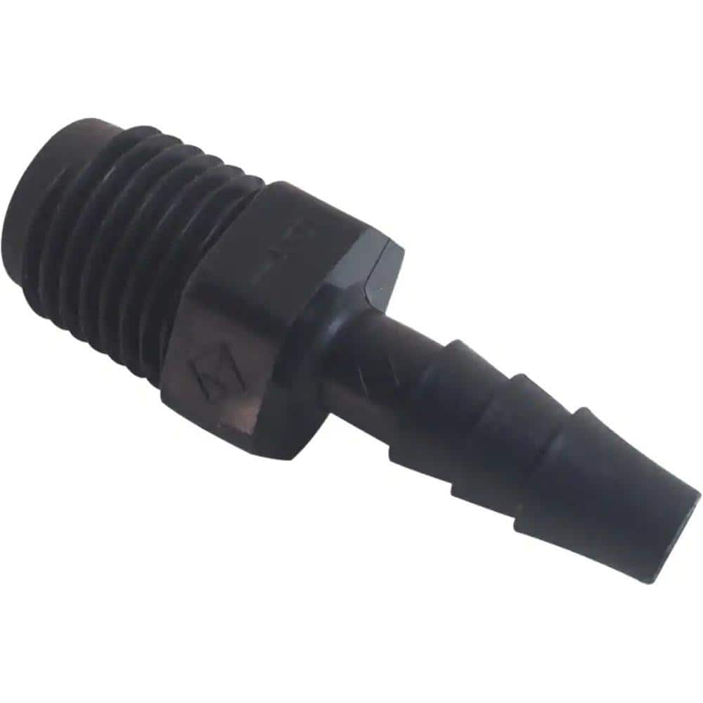 Barbed Tube Male Connector: Single Barb, 3/8" Barb, 1/2" NPT