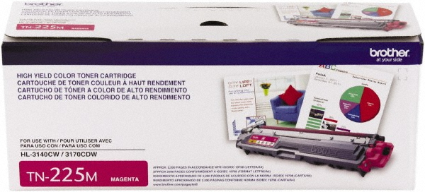 Brother Magenta Toner Cartridge - Use w/ Brother HL-310CW, 3170CW, 3180CDW, MFC-9130CW, 9330CDW, 9340CW | Part #BRTTN225M