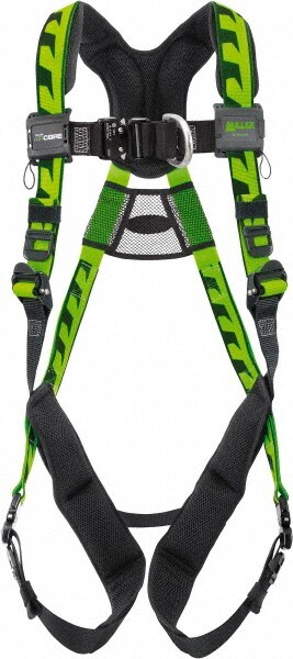 Fall Protection Harnesses: 400 Lb, AirCore Single D-ring Style, Size Universal