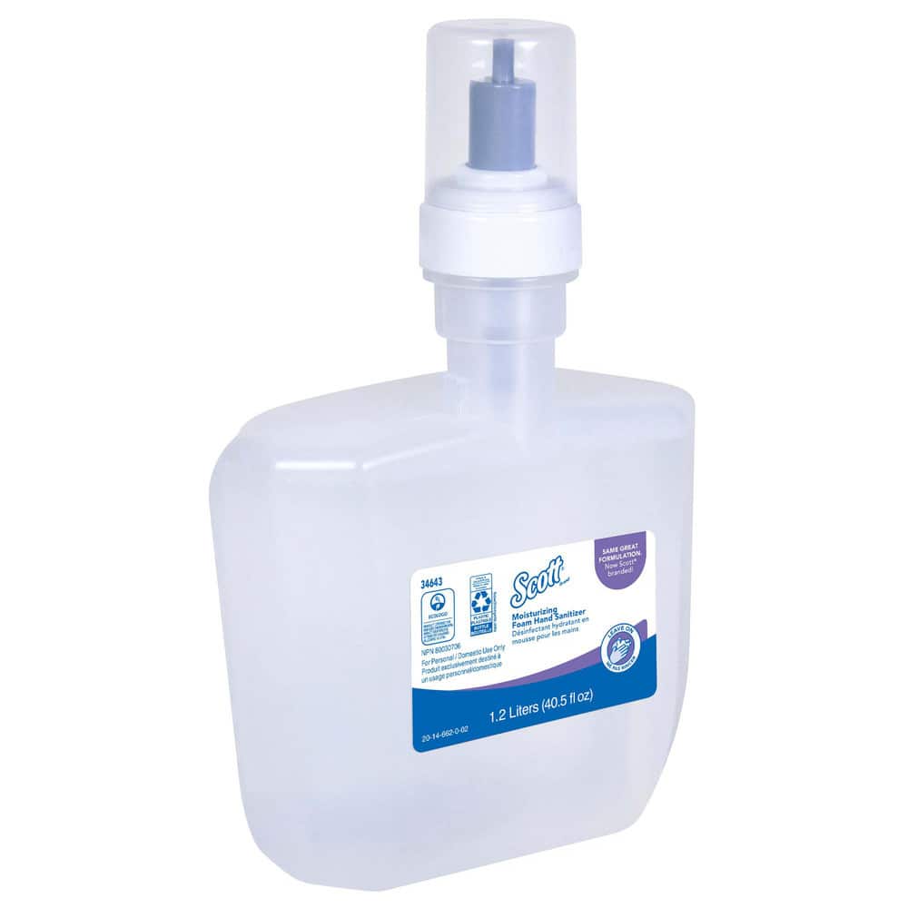 Hand Sanitizer: Foam, 1.2 L Dispenser Refill, Contains Alcohol