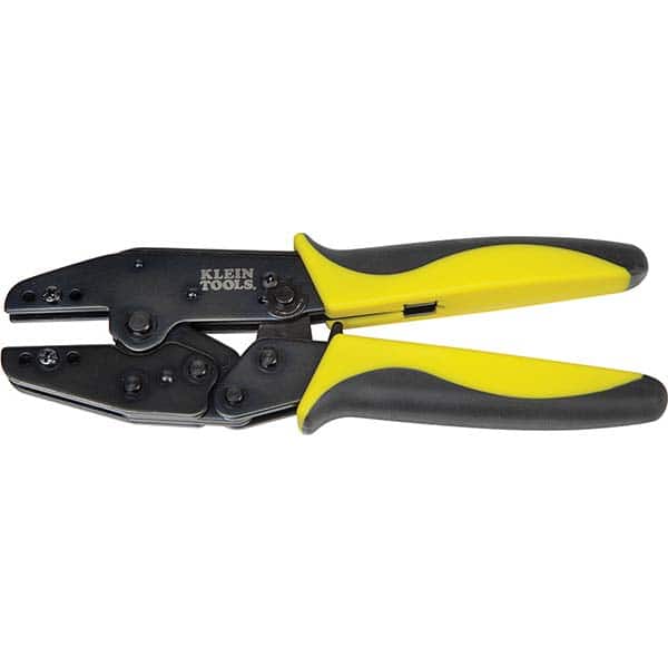 Crimpers; Crimper Type: Terminal ; Capacity: 10 - 22 AWG ; Handle Material: ABS ; Terminal Type: Standard ; Features: Thumb-Screws ; Ratcheting: Yes
