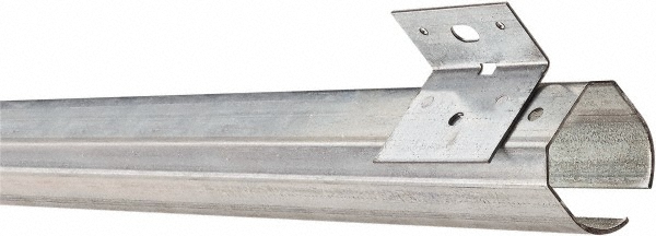10 Ft Long, 600 Lb Capacity, Straight Boxrail - Galvanized