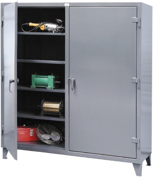 Strong Hold 6 Shelf Locking Storage Cabinet 44679371 Msc Industrial Supply 6 Shelf Locking Storage Cabinet, Storage Cabinets With Lock