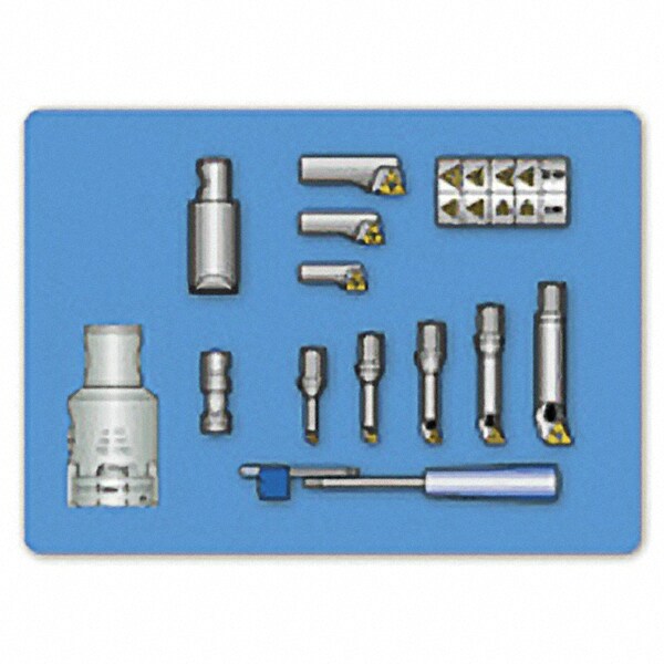 21mm Max Bore, 0.236" Min Bore Smallest Bar, 0.866" Min Bore Largest Bar, Indexable Boring Bar Set