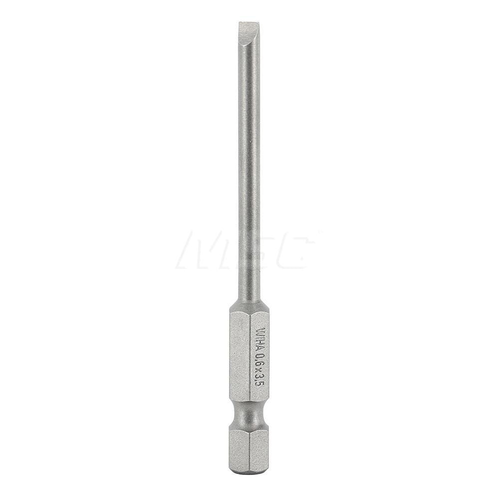 Wiha 74035 Power Screwdriver Bit: 9/64" Blade Width 