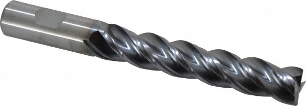 Kennametal 4067304 Corner Radius End Mill: 3/4" Dia, 4" LOC, 0.03" Radius, 4 Flutes, Solid Carbide Image