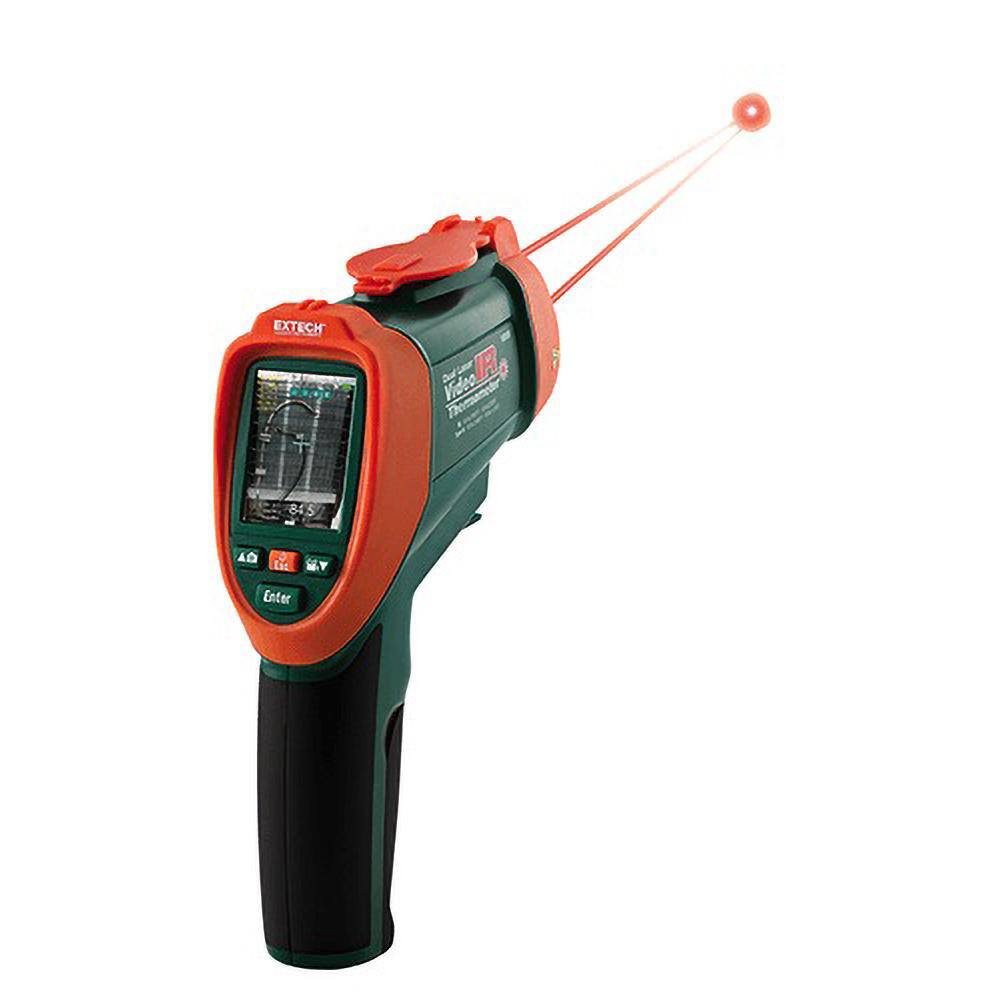 -58 to 3,992°F (-50 to 2,200°C) Dual Laser IR Video Thermometer